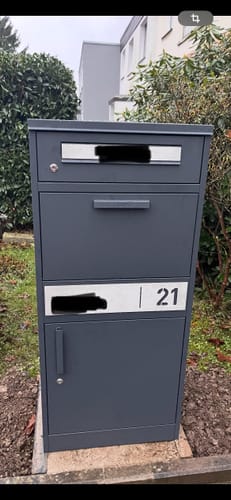 Customer photo review of Variante: mit Namensschild am Briefschlitz