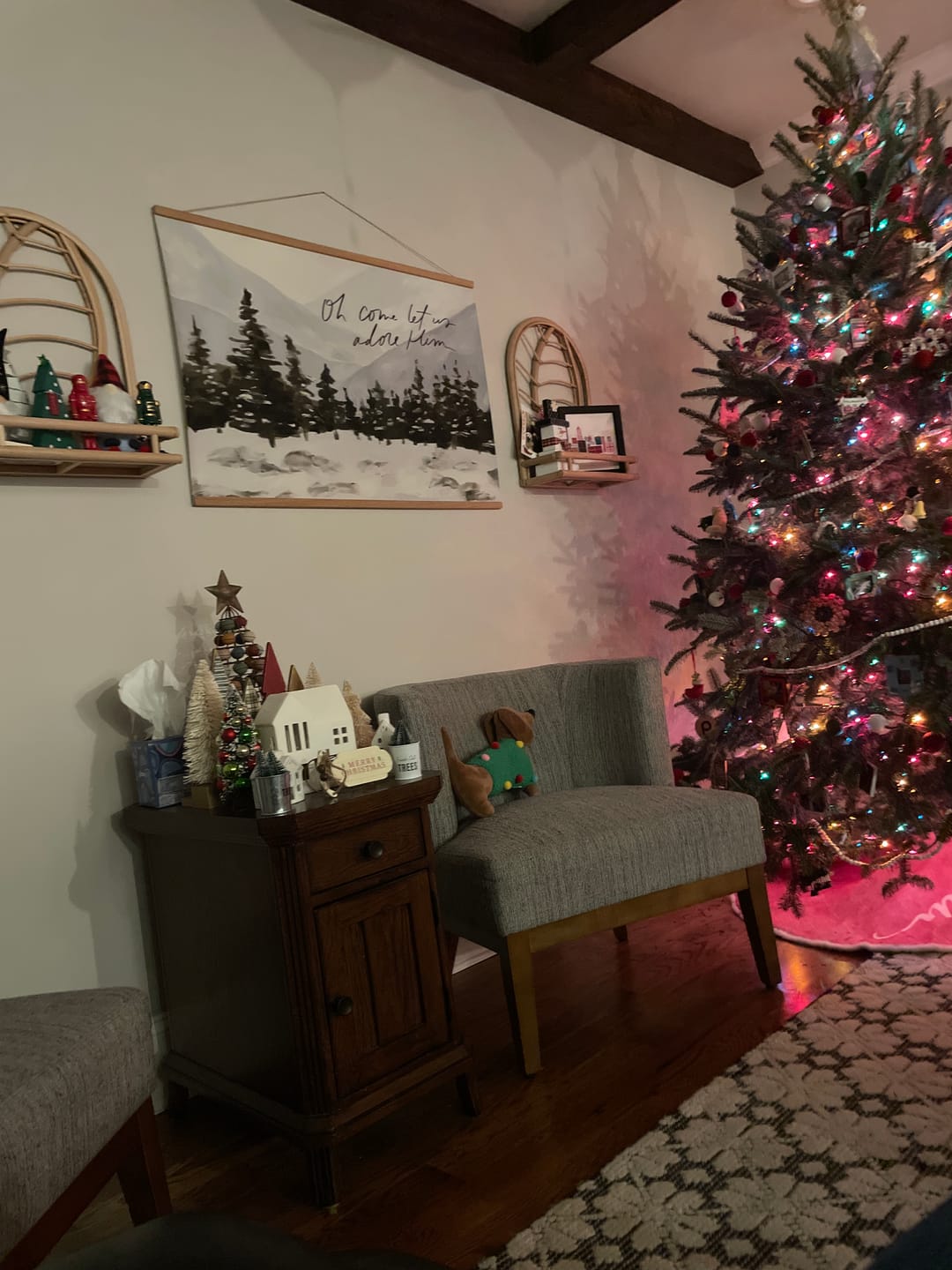 Customer photo review of Horizontal Poster: Oh come let us adore