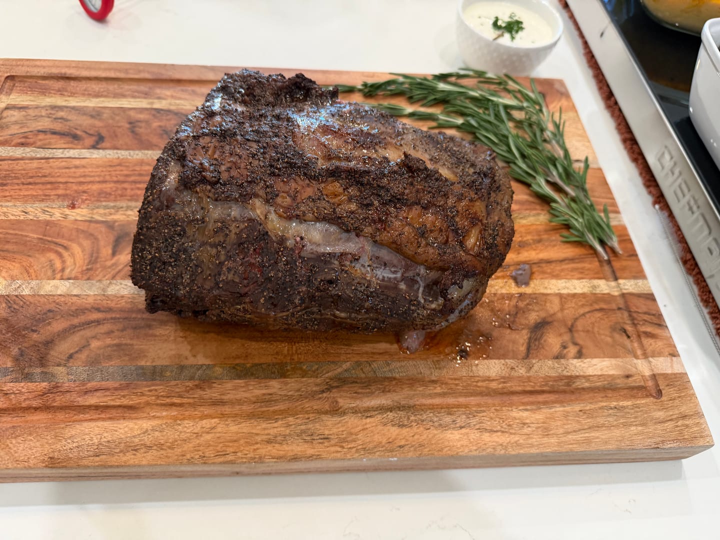 Customer photo review of Pre-Cooked Smoked Prime Rib