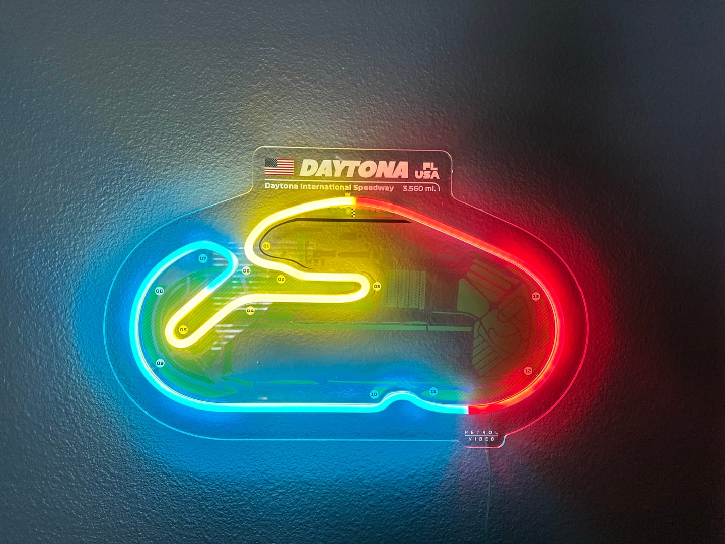 Customer photo review of Daytona International Speedway Neon Race Track