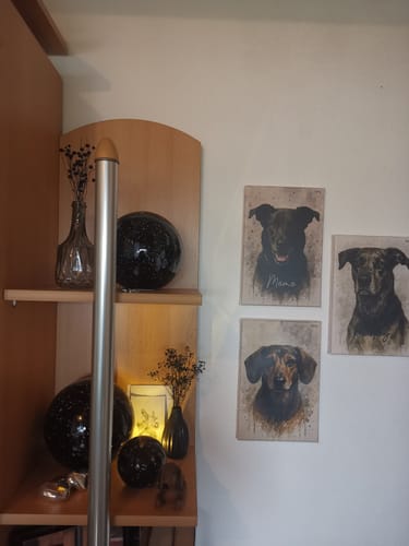 Customer photo review of Dein Haustier als Porträt - Individuelle Leinwand