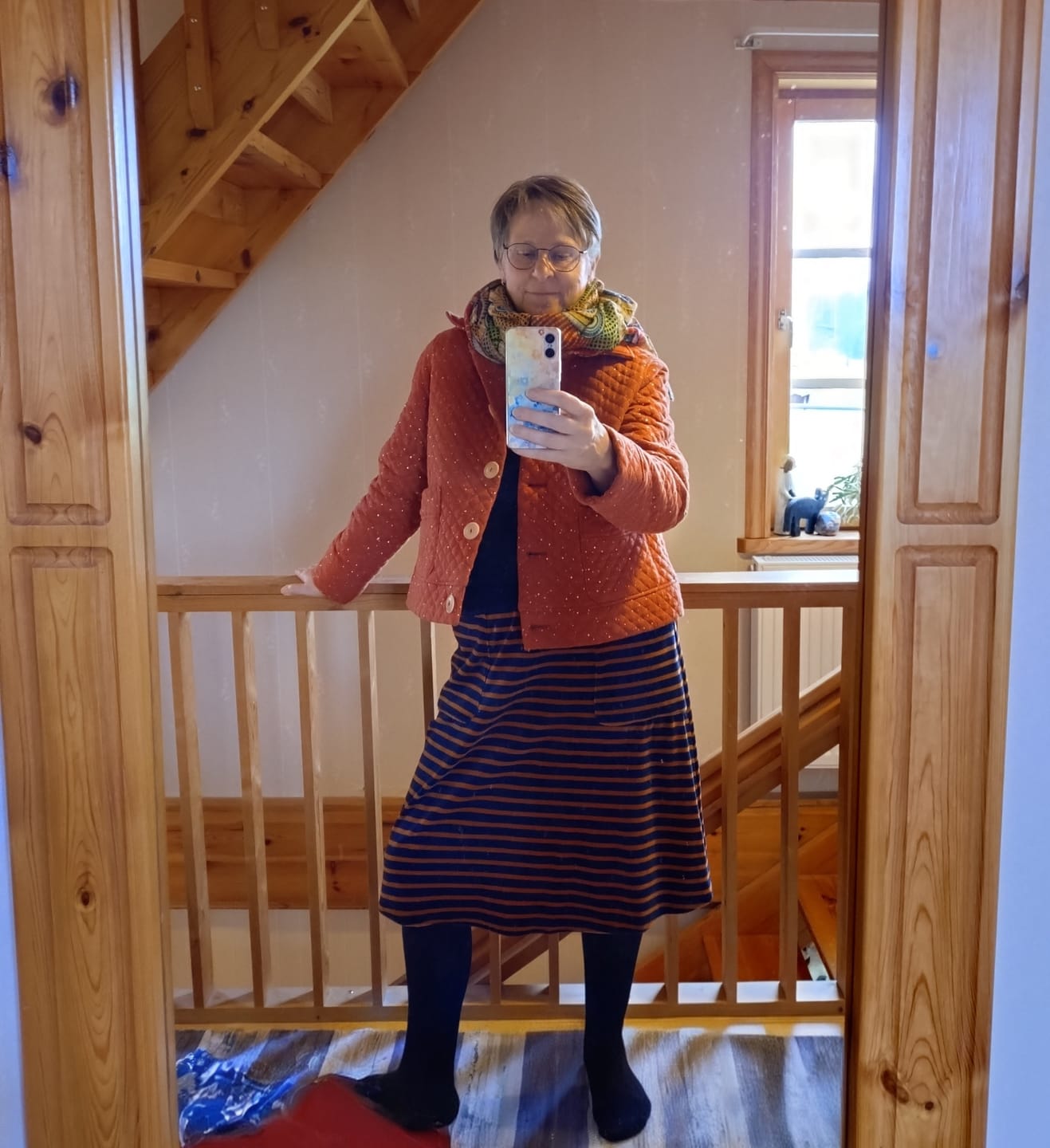 Customer photo review of Jacka Quiltad Muslin Rost