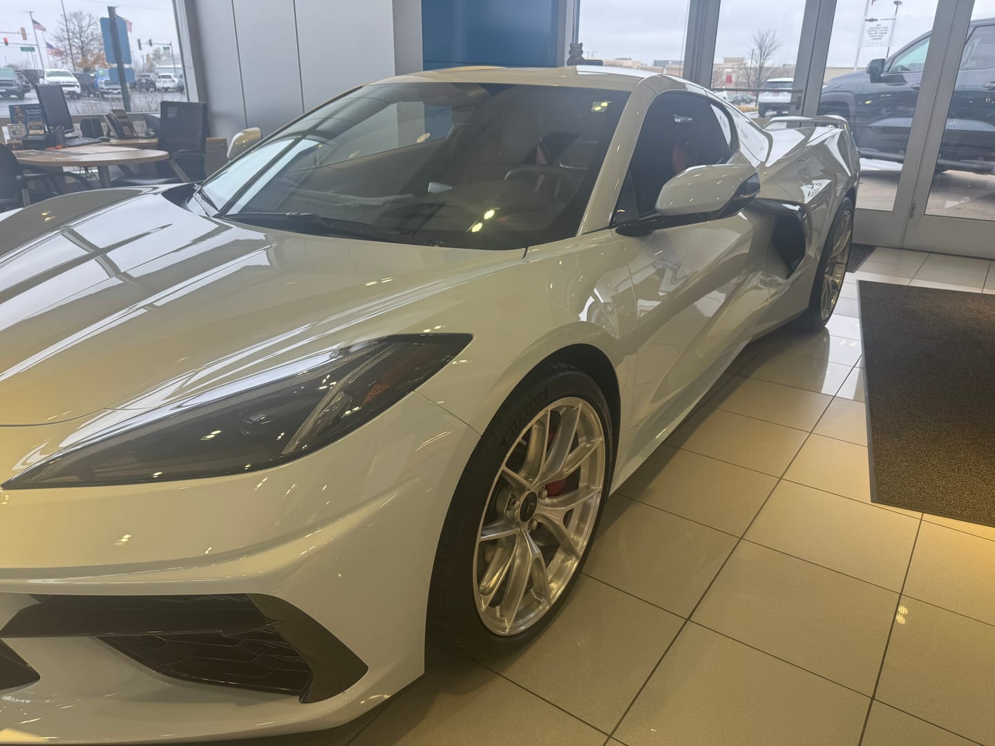 Customer photo review of Side Intake Mesh Grille Insert Guard for 2020-2023 Corvette