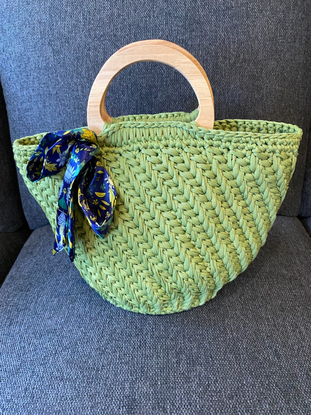 Customer photo review of CrochetPark™  Elegant granny Crochet Bag DIY Kit