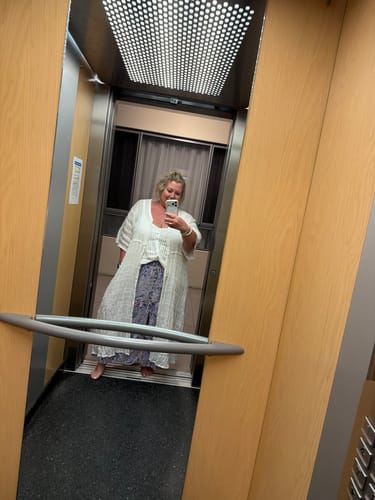 Kye W. review of Chloe Skirt | Purple Paisley image 1 out of 2