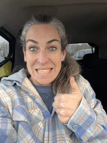 Customer photo review of Hooded Blue & Beige Flannel Shirt