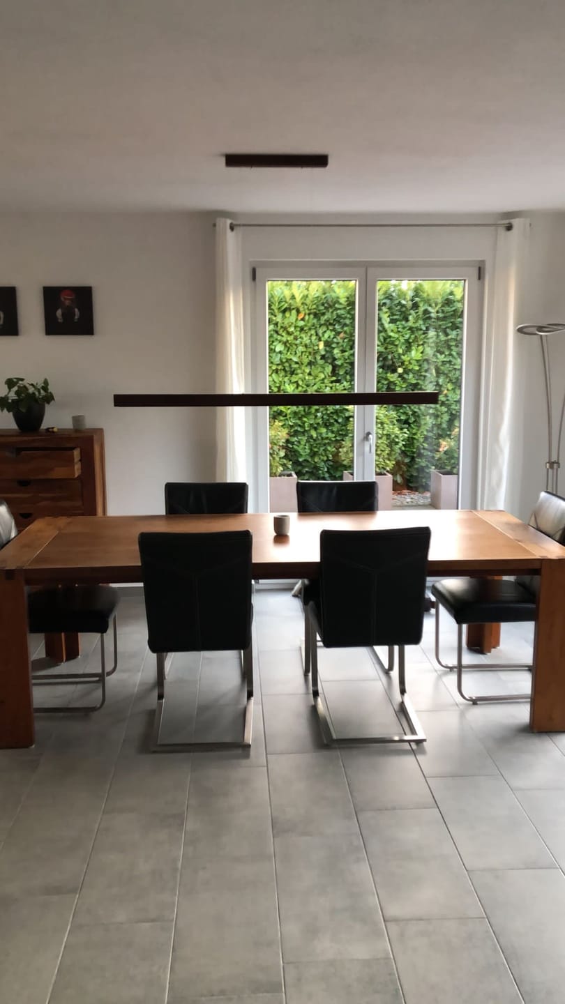 Customer photo review of Designer Pendelleuchte aus Massivholz, LED-Pendelleuchte - Tara