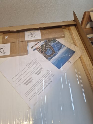 Customer photo review of Paint By Number eget billede med hurtig levering