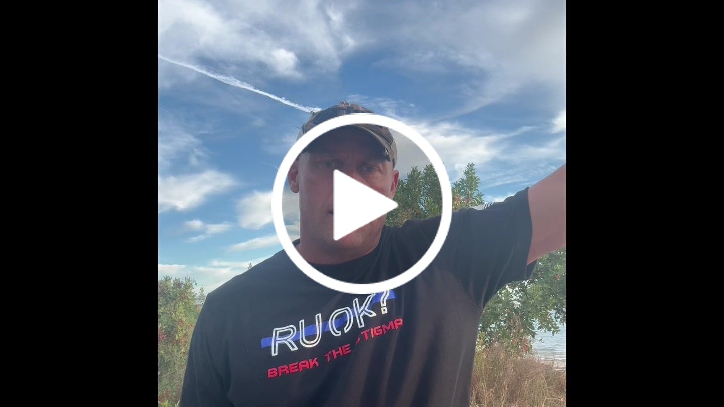 Customer video review of Stigma-Breaking Unisex Tee- Blue Line
