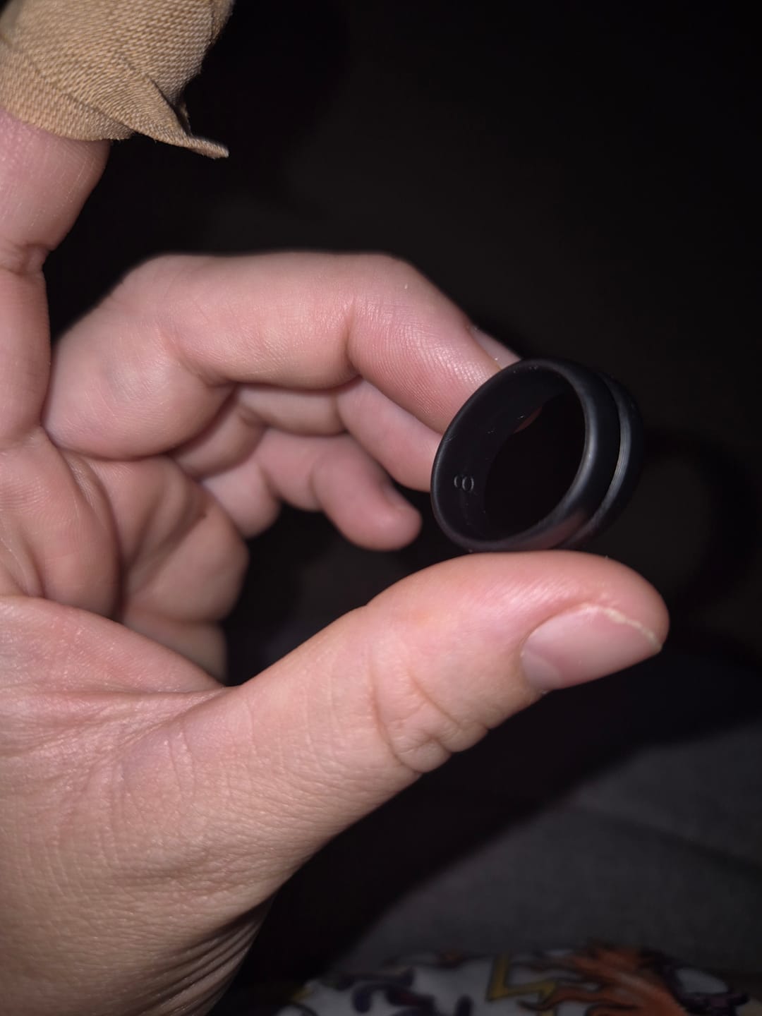 Customer photo review of The Royal Black - Silicone Ring