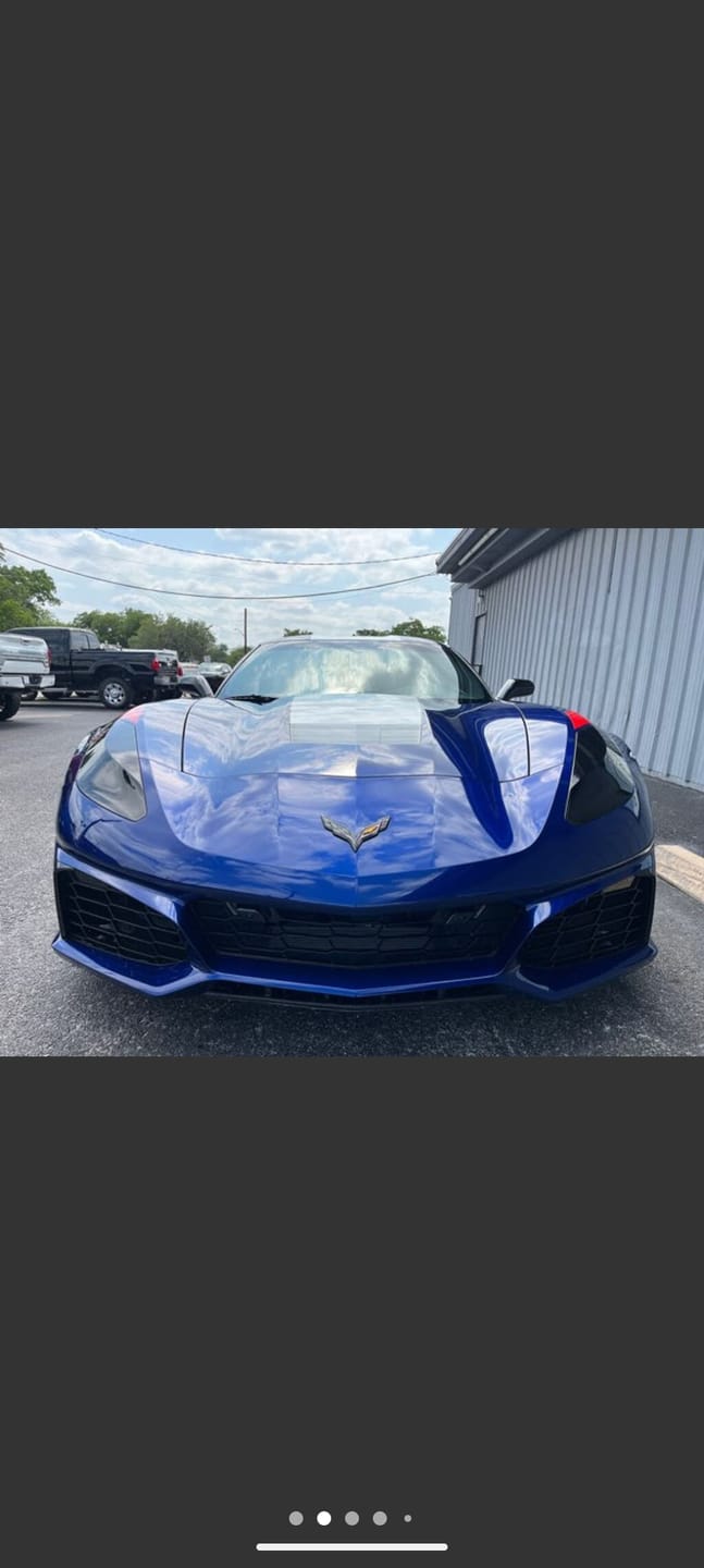 Customer photo review of 2014-2019 Corvette C7 ZR1 Track Package Front Bumper Conversion 18pcs Full Kit Flat BLK