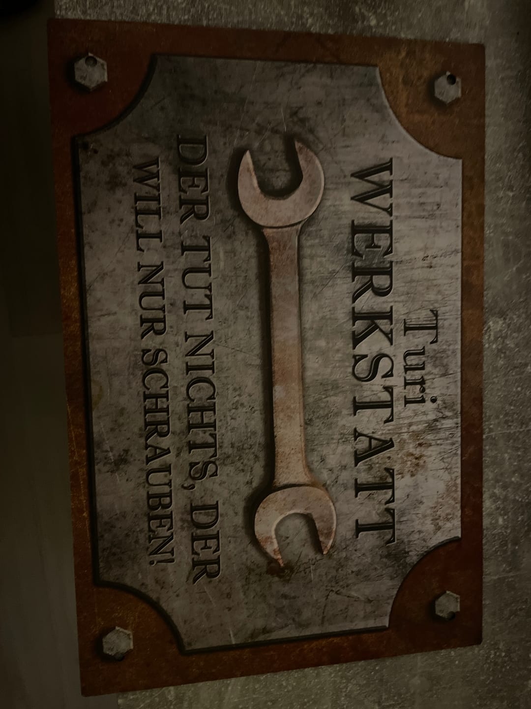 Customer photo review of Für Bastler - Heimwerker-Türschild