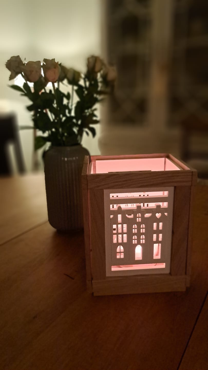 Customer photo review of Silikonform - Grachtenhäuser Laterne Seitenteil