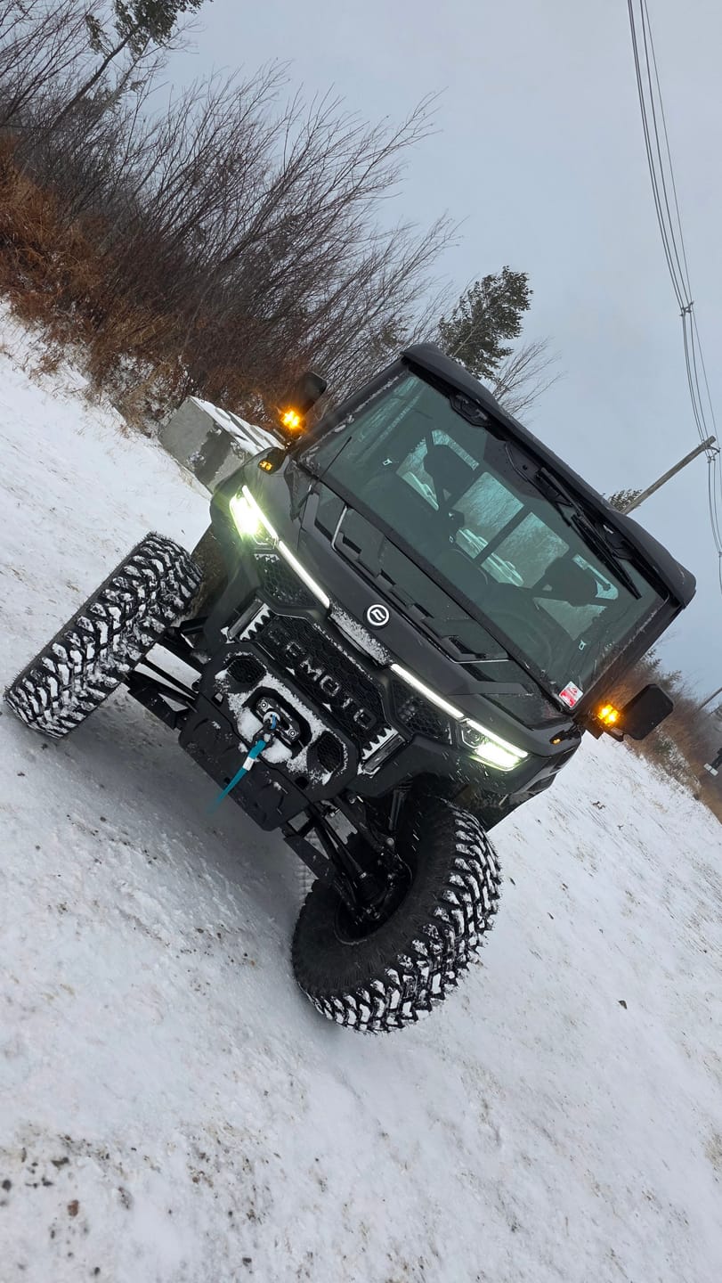 Customer photo review of CFMoto UForce U10 PRO — Front Cube Light Mounting Brackets