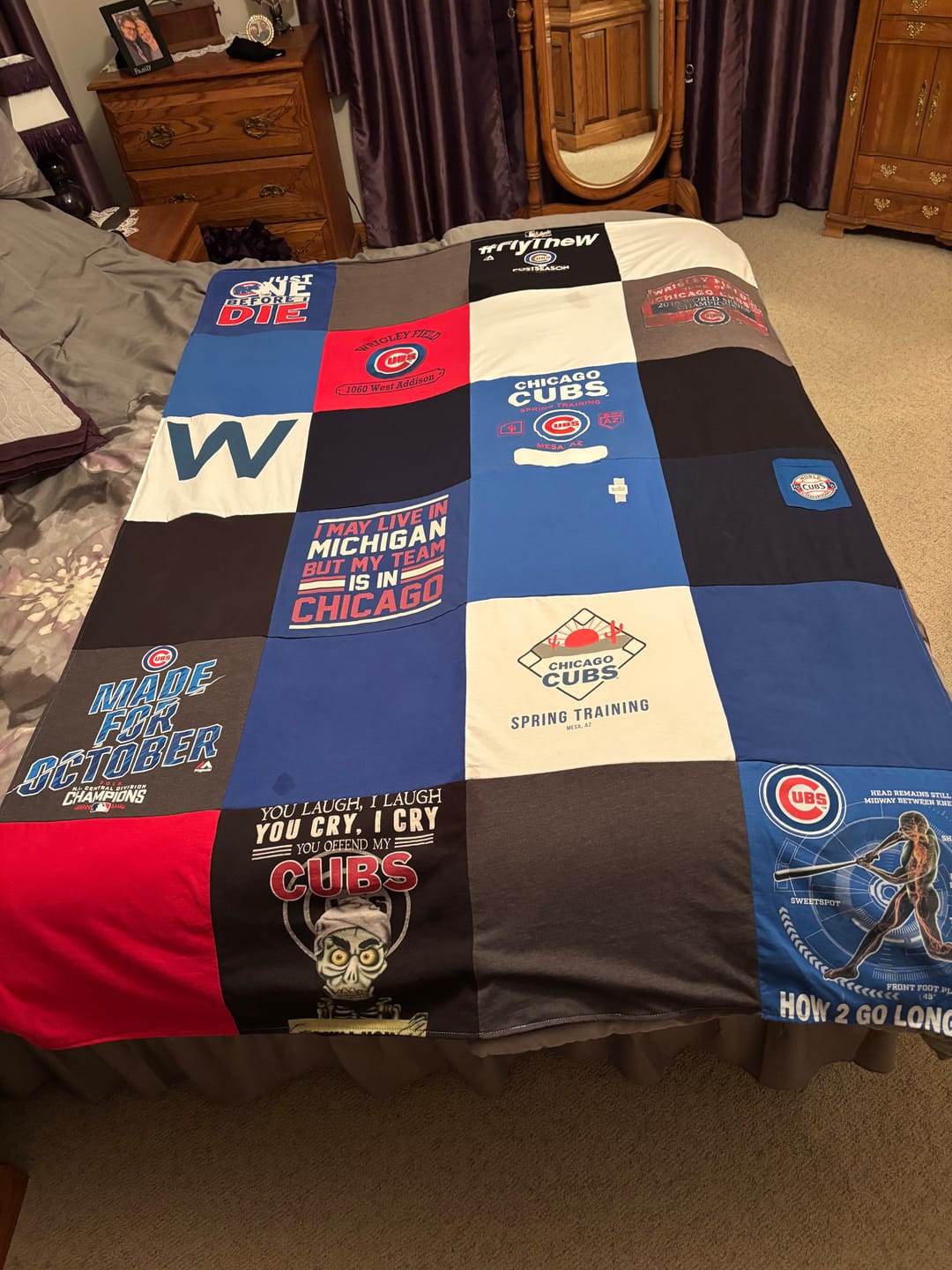 Customer photo review of Quilts for Large and XL T-Shirts
