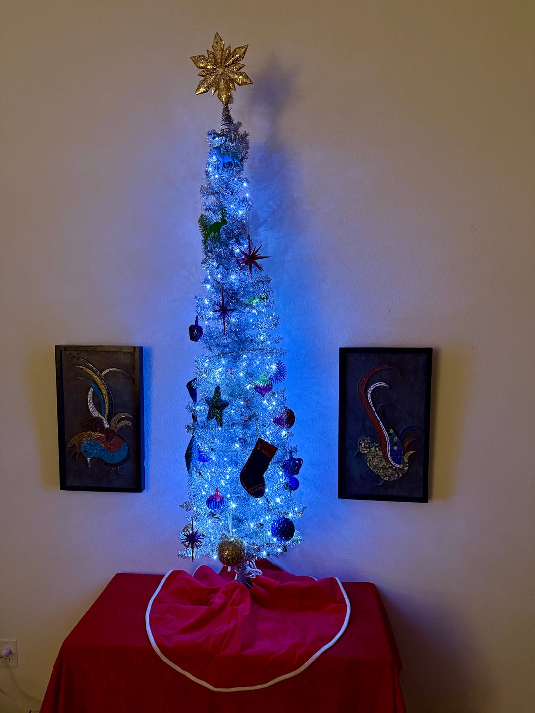 Customer photo review of BLOWOUT 33 FT | 100 Cool White LED Waterproof Micro Fairy String Lights with AC Plug-In Power