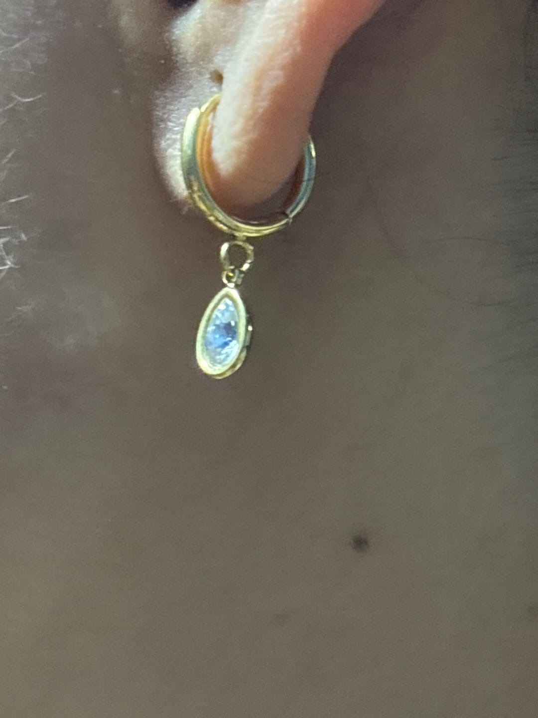 Customer photo review of Lustra Teardrop Hoops