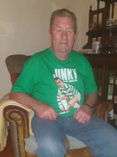 Customer photo review of 'Jinky' Jimmy Johnstone Celtic T-Shirt