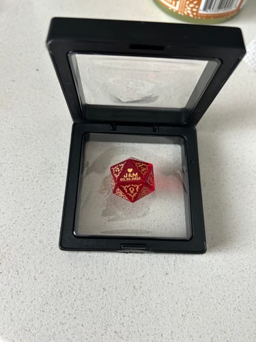 Joedee V. review of Custom Anniversary D20 Dice – Personalized D&D Gift image 1 out of 1