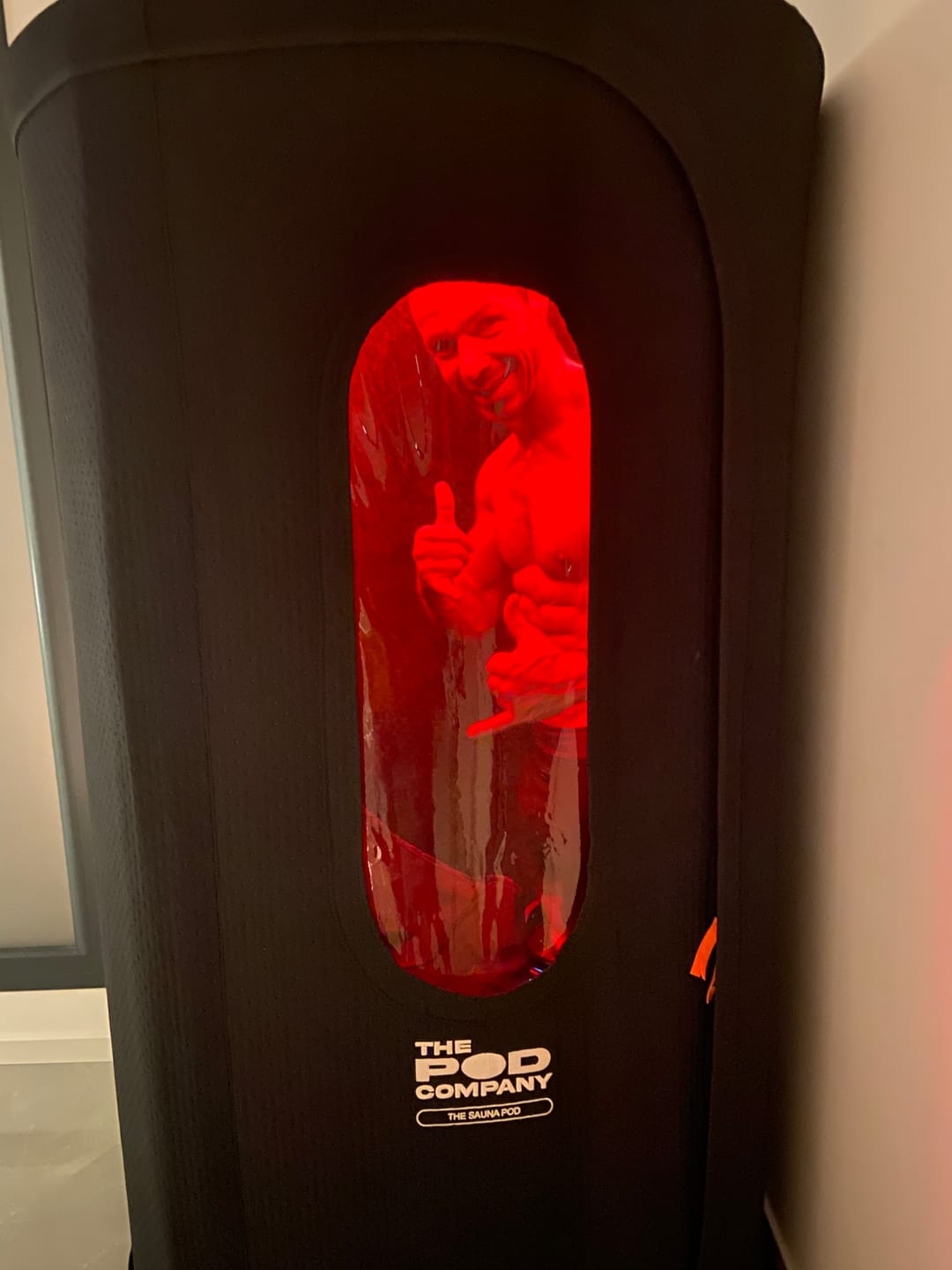 Customer photo review of The Sauna Pod