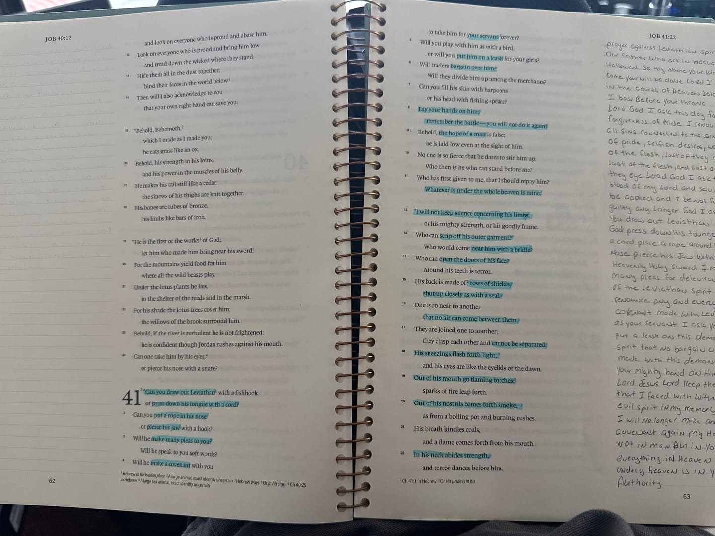 Customer photo review of Spiral Bible™ - ESV - New Testament