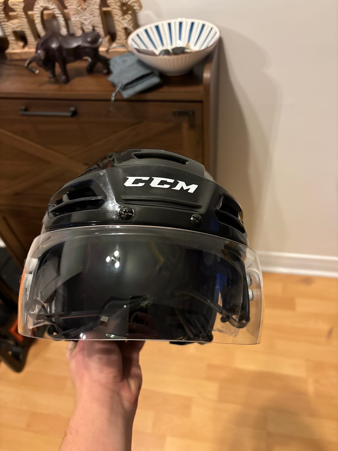Customer photo review of ZVG1 SHORT CUT HOCKEY VISOR CLEAR