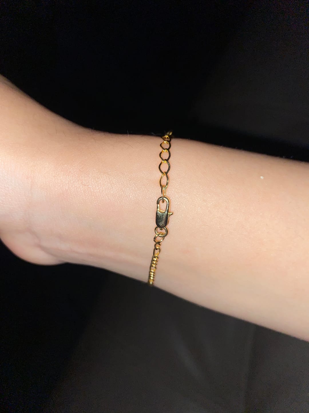Customer photo review of Pulseras Figaro en Oro laminado 18k Para Pareja