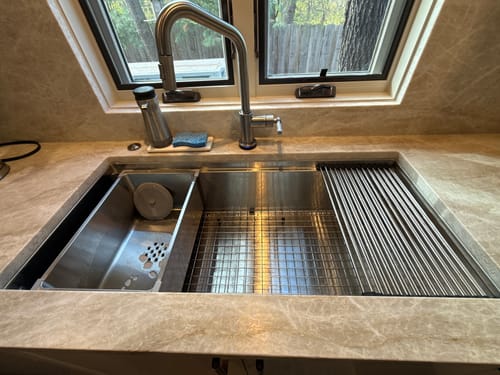 Customer photo review of Workstation Sink Accessory - Removable Sink Basin (5T11)
