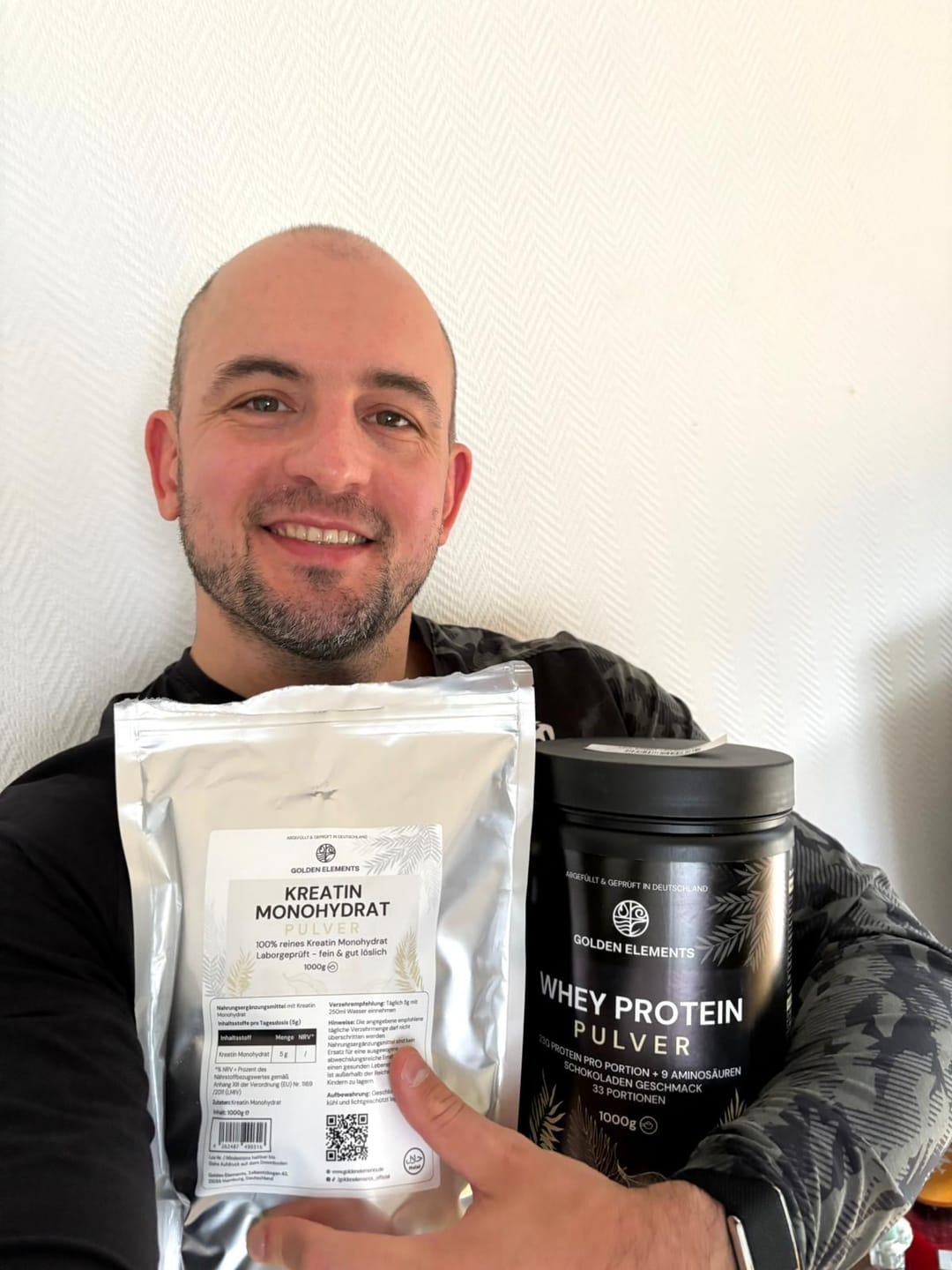 Customer photo review of Kreatin Monohydrat Pulver - 8 Monate Vorrat - 1000g