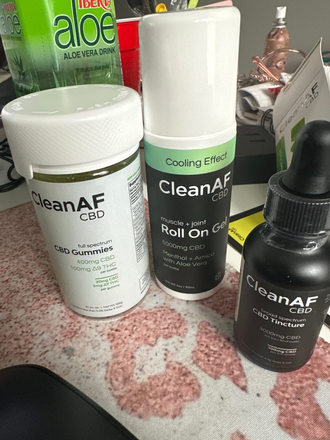 Customer photo review of Cooling Pain Relief Roll-On Gel with CBD and Menthol