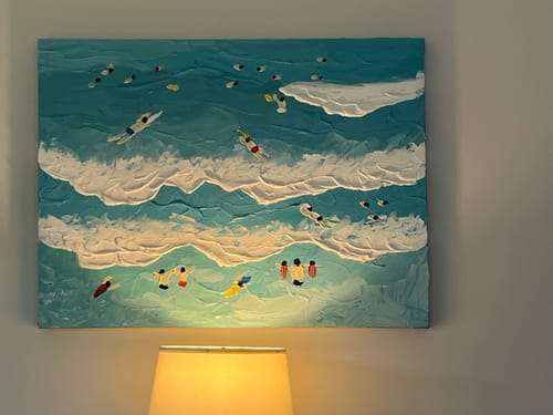 Customer review photo for Plaster Art Texture Painting #SG207