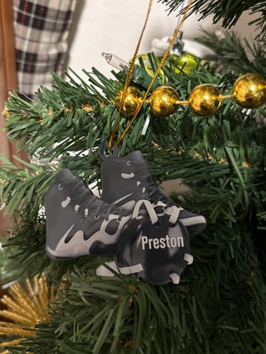 Customer photo review of Custom Wrestling Christmas Ornament - Personalized Wrestling Ornament