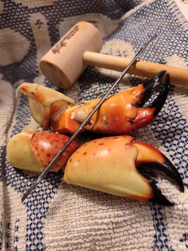 Customer photo review of Medium Stone Crab Claws