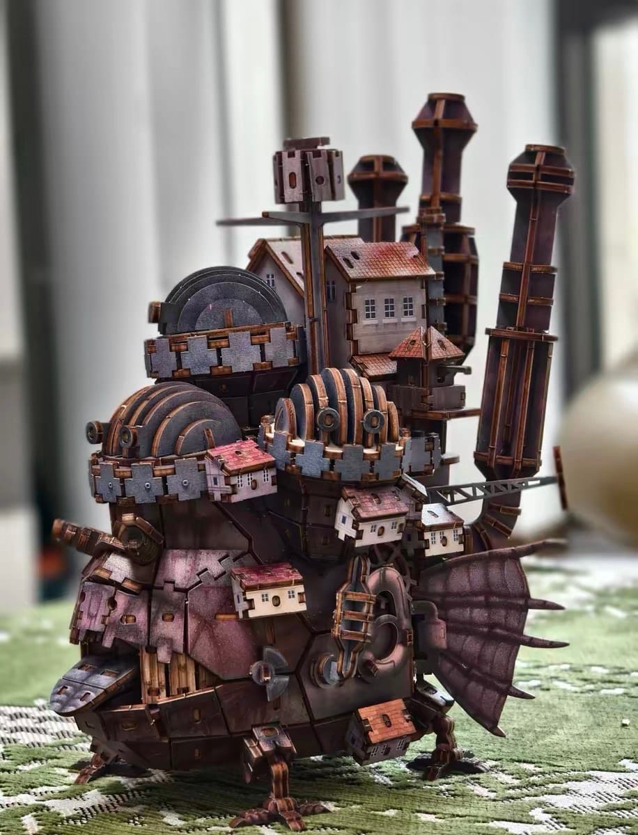 Customer photo review of Howl's Moving Castle 3D Wooden Puzzle