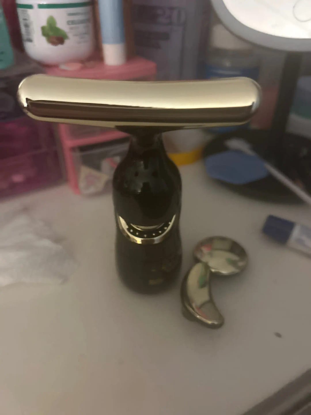 Customer photo review of Face Massager for Face Lifting and Skin Care