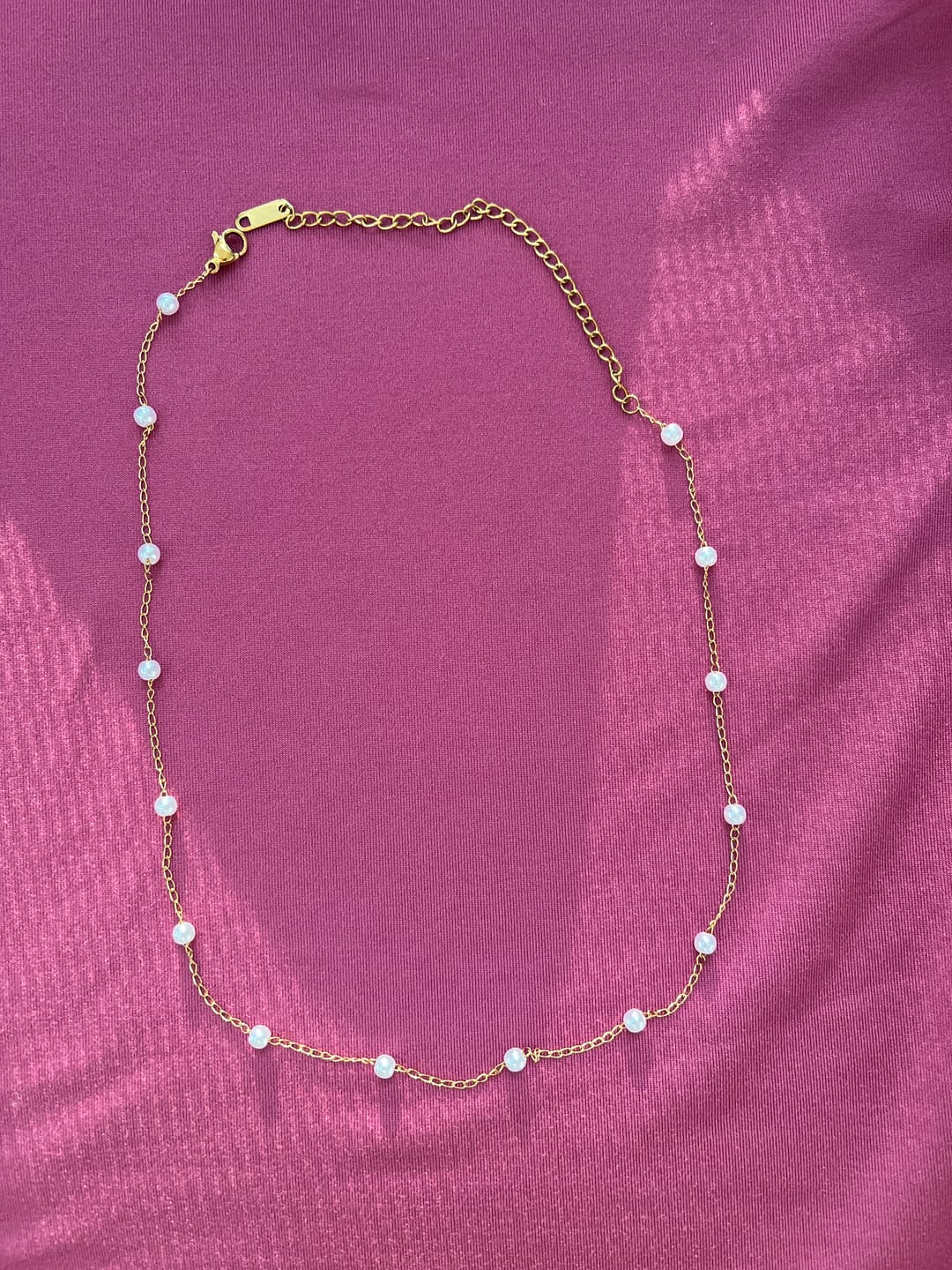 Customer photo review of Nura Pearl 18K Gold Necklace