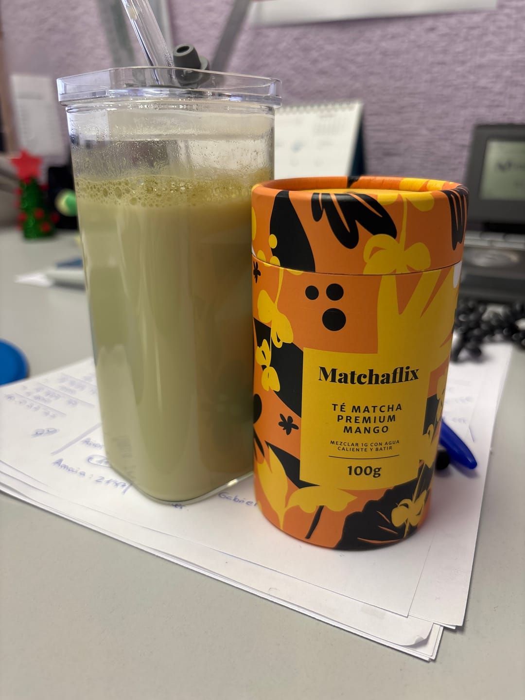Customer photo review of Té Matcha Premium Mango