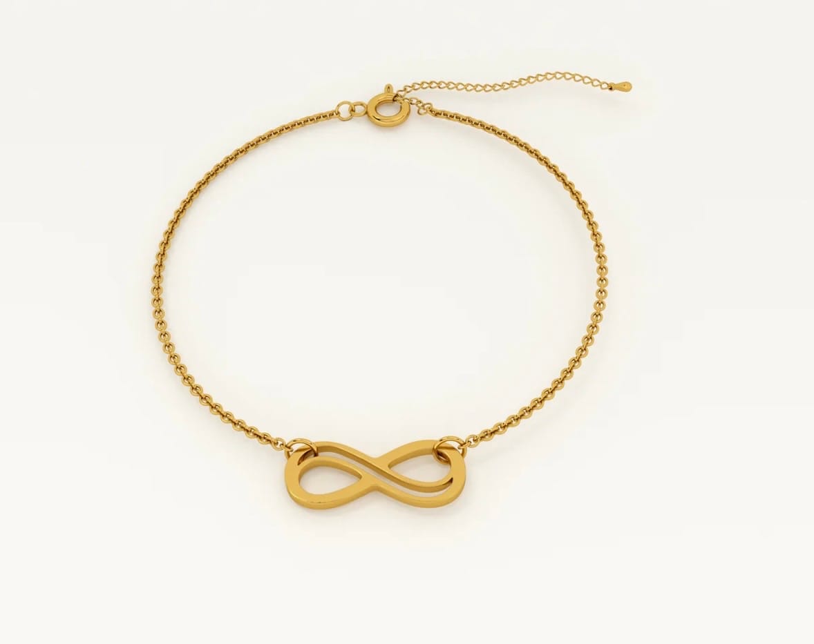 Customer photo review of Infinity Charm Bracelet