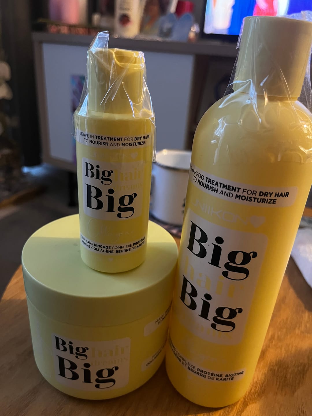 Customer photo review of Gamme Collagène - Kit complet - Shampooing, masque et leave-in