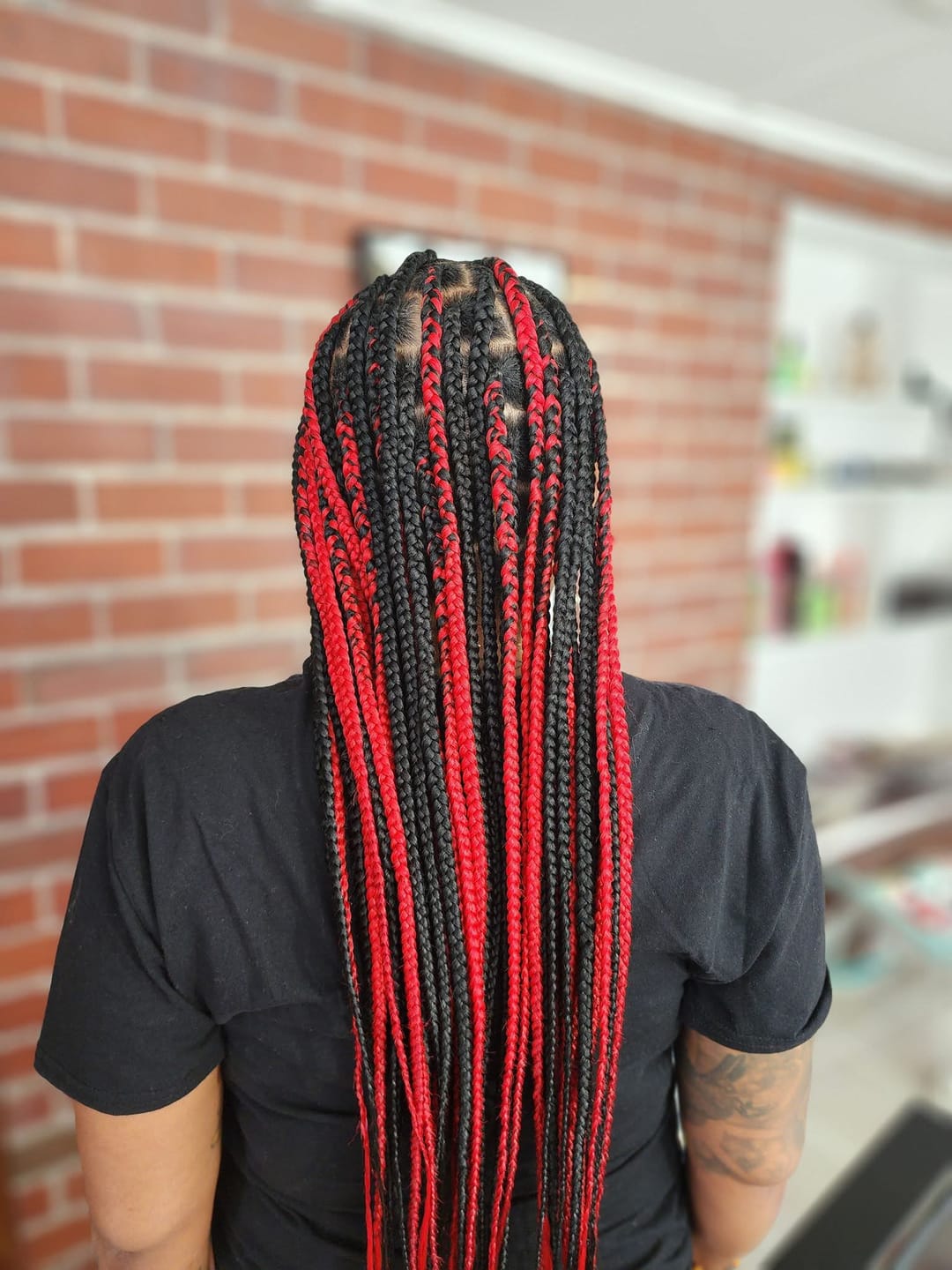 Customer photo review of Spetra EZ Braid Pre-Stretched Itch-Free Braiding Hair 3x – 26" | Lightweight, Tangle-Free & Easy to Install