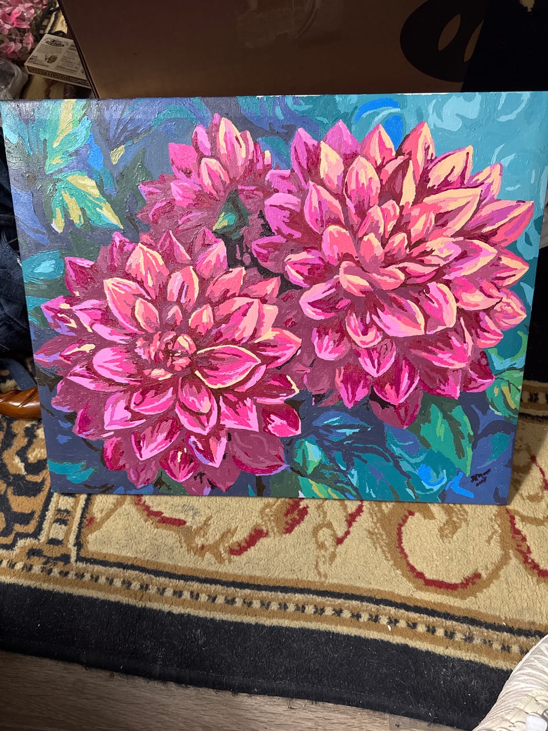 Customer photo review of Scarlet Dahlias