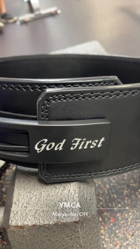 Customer photo review of 10MM Premium Lever Belt