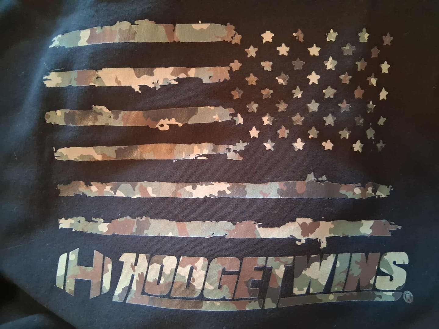 Customer photo review of Camouflage Flag Hoodie