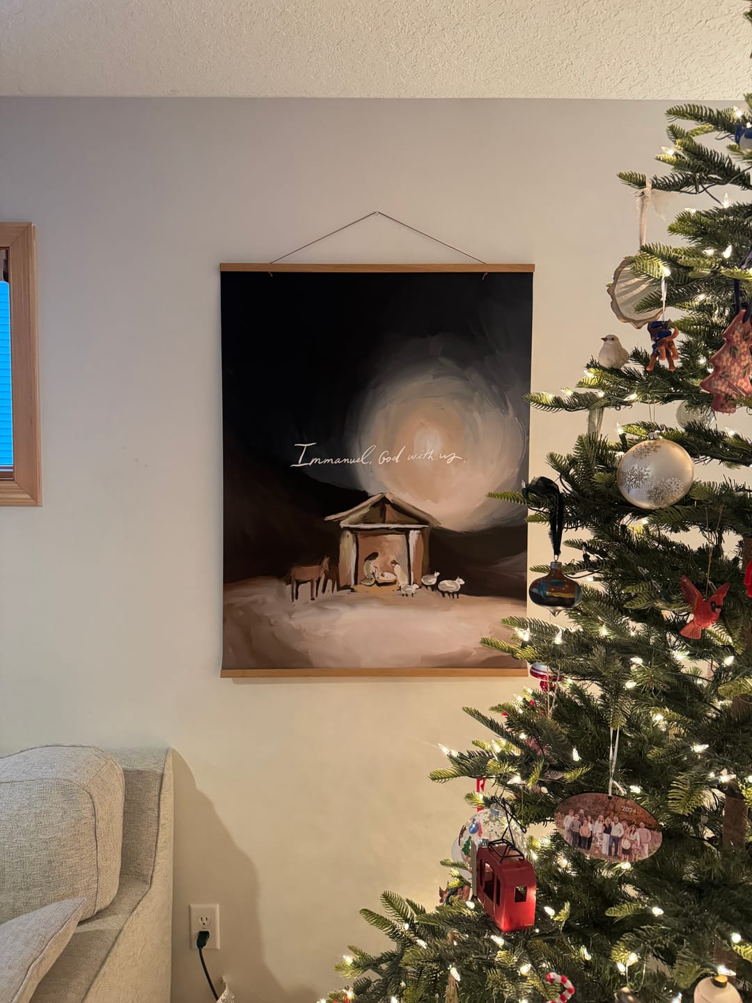 Customer photo review of Large Poster: Immanuel God with Us