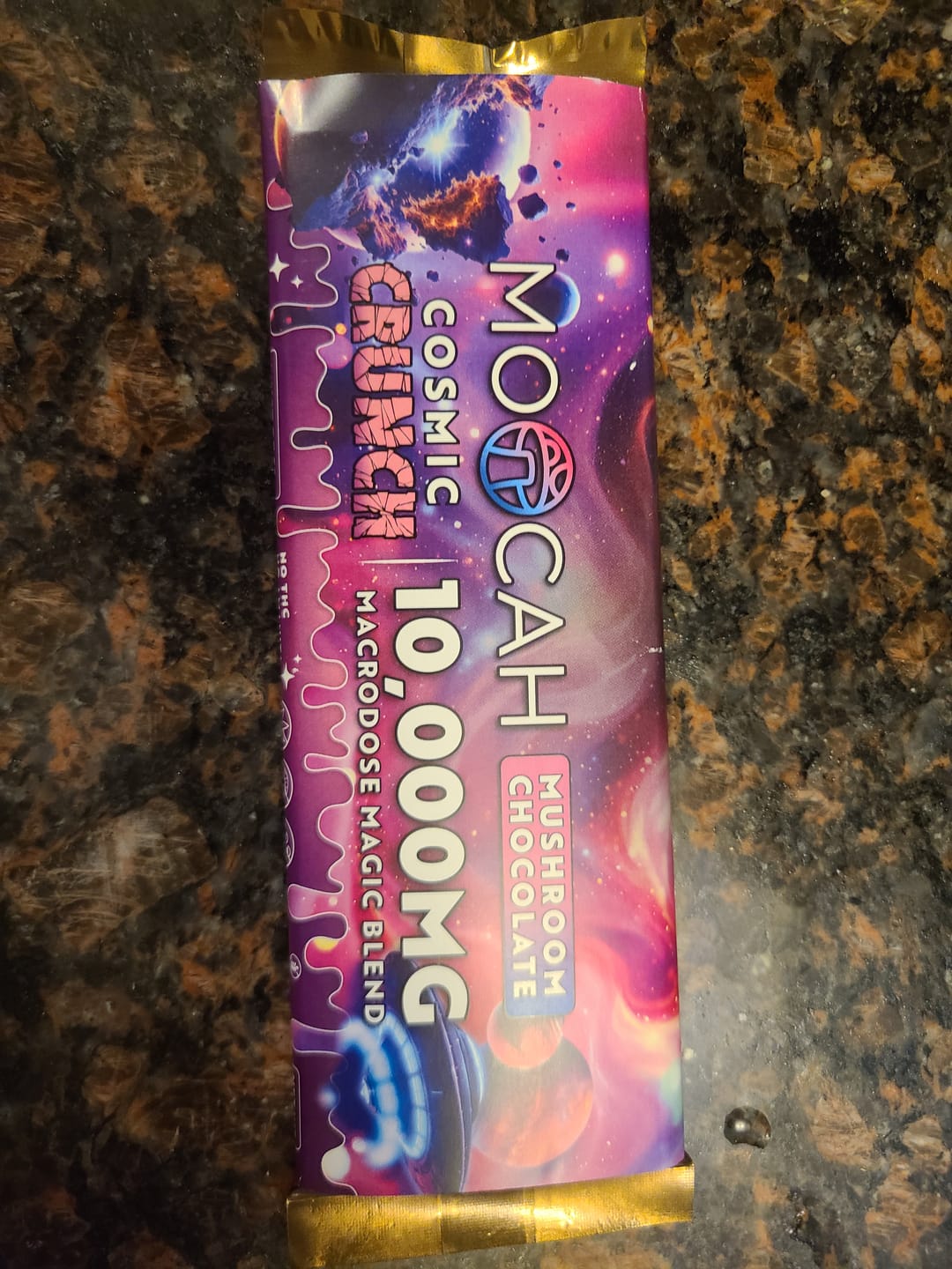 Customer photo review of Mega-Dose Mushroom Chocolates - Cosmic Crunch