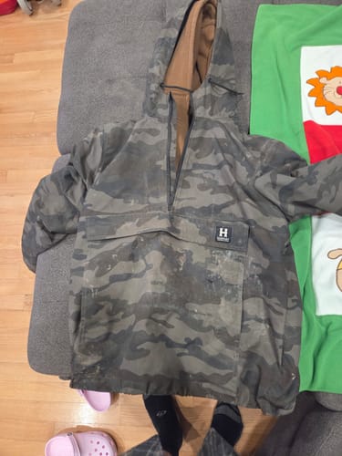 Customer photo review of AK-245 Waterproof Anorak Woodland Camo