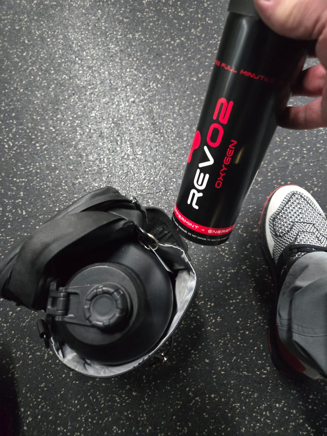 Customer photo review of Peppermint Infused 98% Pure Oxygen
