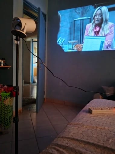 Customer photo review of MovieHub™ Projection Stand