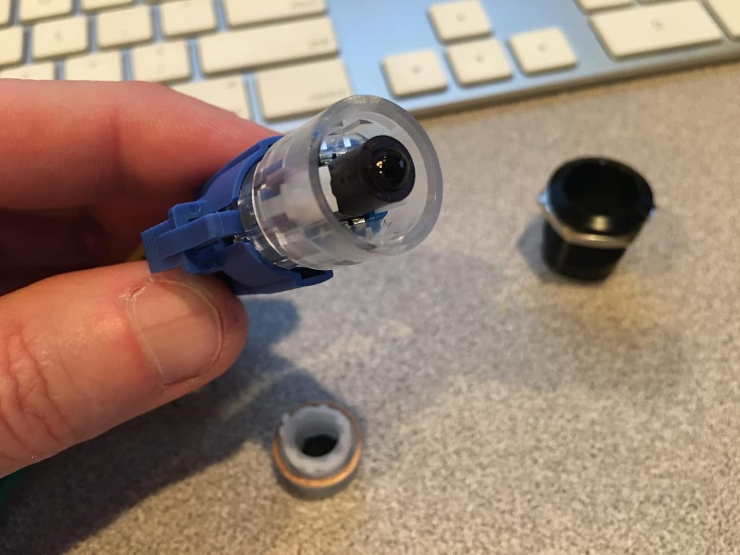 Customer photo review of 19mm Latching Push Button Switch LED Stainless Steel