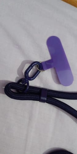Customer photo review of Adjustable length Cross Body Phone Lanyard